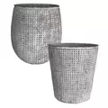 MCarr 36PC Tall Mixed Pltr Plt Gray White