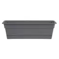 Bloem 24" Dura Cotta Window Box Charcoal