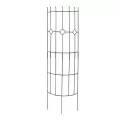 Panacea 72"x20" Semi Round Arts & Crafts Trellis Black
