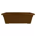 HC 28" Romana Deck Planter Chocolate Akro Mils