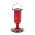 Classic 20oz Red Jewel Glass Hummingbird Feeder 5 Ports