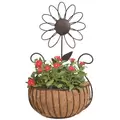 Deer Park Daisy Wall Basket With Coco Liner