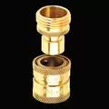 Dramm Brass Quick Disconnect M&F Pair In Clamshell Package