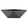HC 8" Deco Faceted Bowl Faux Concrete