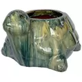 MCarr 13.4" Turtle Planter Navy Cream
