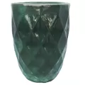 MCarr 10pc Tall Teardrop Round Planter Pallet Glass Green
