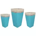 MCarr 15pc Tall Smooth Planter Pallet Volcanic Ultra Marine