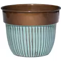 Robert Allen 6" Bella Class Planter Stripes Copper
