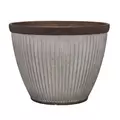 Southern Patio 10" Westlake Planter Rustic Galvanized