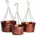 VCS 14" Copper Hanging Planter