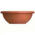 HC 12" Garden Bowl Planter Clay w/ Removable Drain Plugs Akro Mils