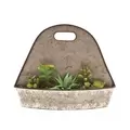 Deer Park Succulent Wall Planter Silver White