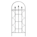 Deer Park 60" x 24" Finial Trellis Black
