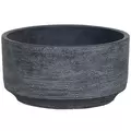 MCarr 6" Low Round Planter Gray