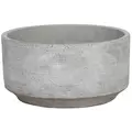 MCarr 6" Low Round Planter Light Gray
