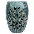 MCarr 19" Starburst Garden Stool Navy Cream