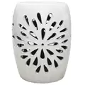 MCarr 19" Starburst Garden Stool White