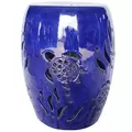 MCarr 19" Sea Turtle Stool Light Blue