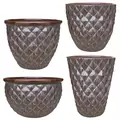 MCarr 26pc Diamond Planter Pallet Eggplant