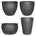 MCarr 26pc Fleur De Lis Planter Pallet Matte Black