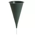 Memorial Vase Plain Cone Green