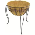Panacea 16" Plant Stand With Liner & Finial Black