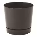 Majestic 10" Cylind Pot Black Full Depth Glossy