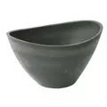 Algreen 16"Dx12"x10"H Wave Bowl Charcoal Marble