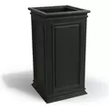 Algreen 27" Covington Pillar Self Water Planter Black