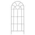 Deer Park 72" x 30" Arch Trellis Black