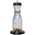 Friends of Flight 21oz Wine Carafe Glass Hummingbird Feeder with Copper Metal Base