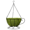 Gardener Select 12" Jute Cup Hanging Basket w/ Green Coco Liner 12/CS