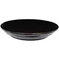 MCarr 11.8" Glazed Flared Round Saucer Glossy Black