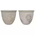 MCarr 24pc Light Cement Mosaic Round Planter Pallet