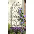 Panacea 72" Scroll Trellis Black