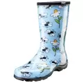 Sloggers Womens Boot w/ Trim Bee Blue Size 6