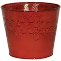 Robert Allen 6" Fleur De Lis Planter Cayenne