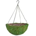 SSI 14" Moss Hanging Basket With Liner Green