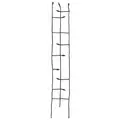 Panacea 72" Narrow Forged Twig Trellis With Leaves