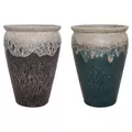 MCarr 12pc Tall Wide Mouth Jar Planter Pallet Mixed Colors