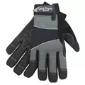 SWI West County Men Work Glove Coal Large Synthetic Leather Pad Palm