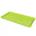 SunPack 1020 Heavy Duty Shallow Tray, Lime Green w/Hole