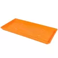 SunPack 1020 Heavy Duty Shallow Tray, Orange w/Hole
