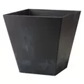 Artstone Ella 12" Square Planter Black