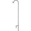 AGW 90"x12" Tall Single Shepherd Hook Black