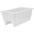 HC 24" Deck Rail Box Planter White Akro Mils