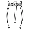Deer Park 27" Combo Top Plant Stand Black