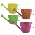 Grower Select 10.00 Watering Can Planter Assorted 12/CS - 3 Each of Yellow, Fuchsia, Green and Orange