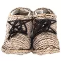 Gardener Select 4"x10" Straw Shoes Topiary Grey 6/CS