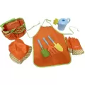 Gardener Select 8pc Kids Tool Set - Trowel, Fork, Spade, Apron, Gloves, Bag, Hat, Watering Can
